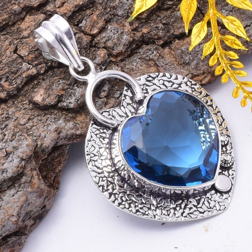 Pendentif handmade argent - en,