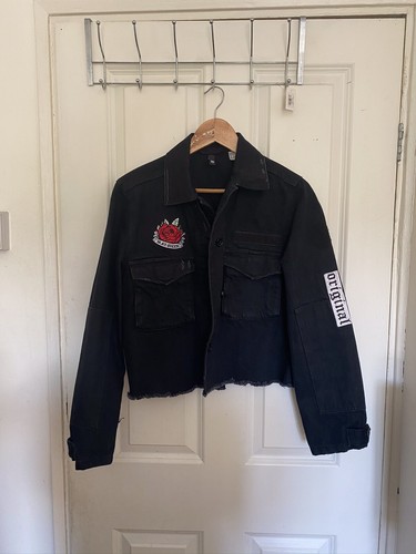 Veste brodée utilitaire - veste, h&m
