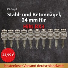 400 Pièce Hochleistungsnagel pour Acier Et Béton Comme Hilti X-P 24 B3 #2156218