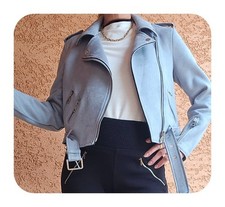 Blouson Zara Style Perfecto en Suédine
