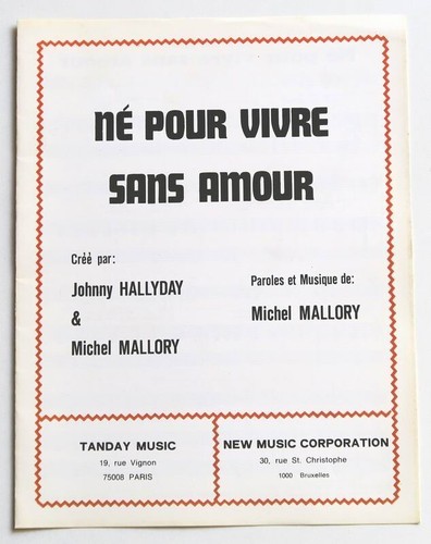Partition vintage sheet music