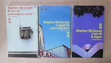 STEPHEN MC CAULEY  3 livres  L'art de la fugue  Qui va promener le chien