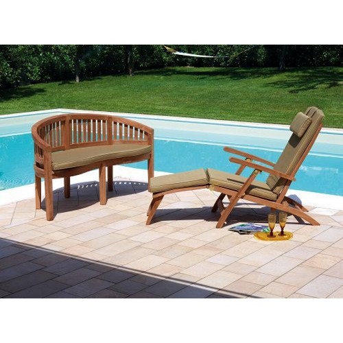 Chaise longue jardin - longue, en