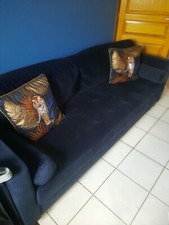 Canapé convertible bleu nuit