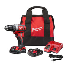 MILWAUKEE M18 18V Lithium-Ion Cordless 1/2 In. Drill Driver Kit W/(2) 1.5Ah Batt