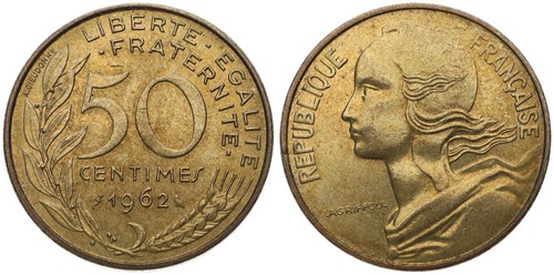 France centimes 1962 1964 - france, 50