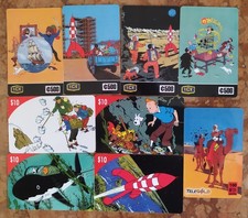9 TELECARTES TINTIN LES