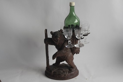 Ours cave liqueur bois - à,