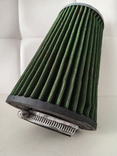 Filtre A Air Voiture Sport Universel Stream Green Vert + 4 Bagues