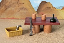 +++ PLAYMOBIL Pirate Table tonneaux Corbeille  4292-2007  TBE +++