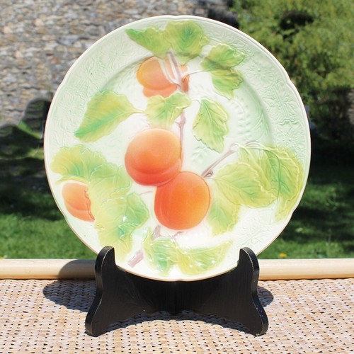 Ancienne assiette barbotine - assiette, en