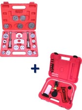 COFFRET REPOUSSE PISTON ETRIER DE FREINS UNIVERSEL 22pc + COFFRET PURGEUR FREINS