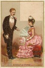 CHROMO MAISON MICHEL DRAPERIE LILLE FANTAISIE BOUQUET DE SOIREE