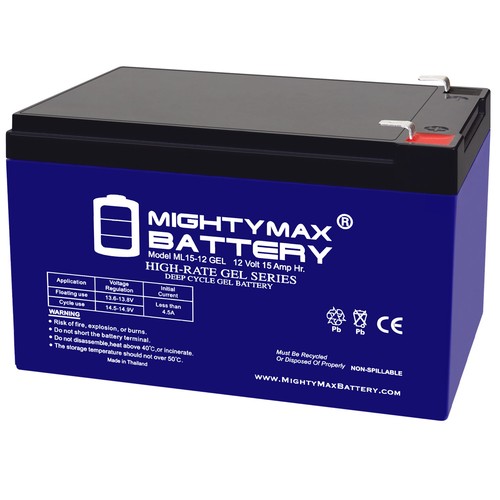 Mighty max 12v 15ah gel - max,