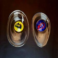 Paire de coupelles en verre