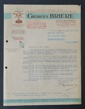 Facture 1927 G BRIERE ARRACHE MOYEU GB LEVALLOIS PERRET  old bill Rechnung 4