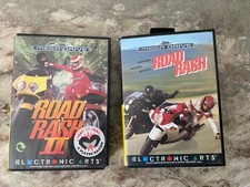 Lot Jeux ROAD RASH 1 & 2 SEGA Megadrive En Boîte Version PAL Bon État !