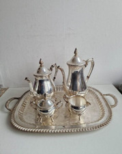 Service à thé ou café 5 pièces métal argenté anglais Sheffield Alpha Viners