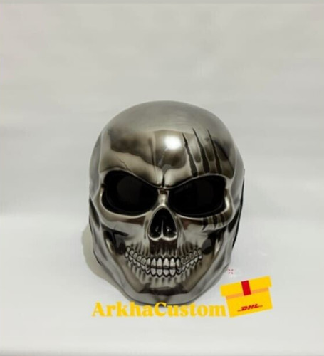 Casque moto chopper skull - de,