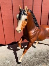 Vtg Breyer Horses Running Mare and Foal Matte Sugar 124 and Spice 134