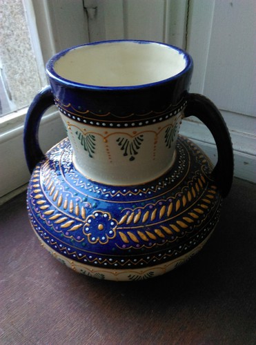 Vase ances quimper decor - a,