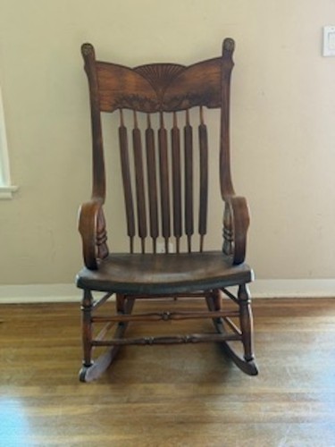 Antique wooden rocking - wooden,