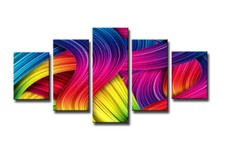 Tableau 5 pcs couleurs toile