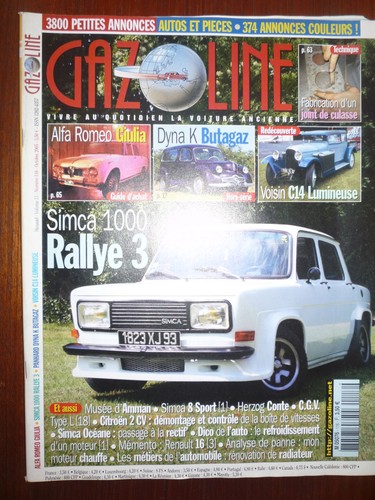 Revue gazoline 116 simca - n°,