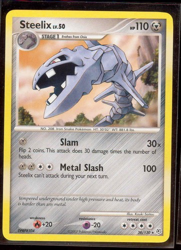 Pokemon steelix 130 diamond - pokemon,