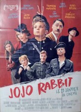 JOJO RABBIT - JOHANSSON / ROCKWELL / WILSON - ORIGINAL LARGE FRENCH MOVIE POSTER