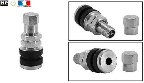 Valves métal droite pour - , roue