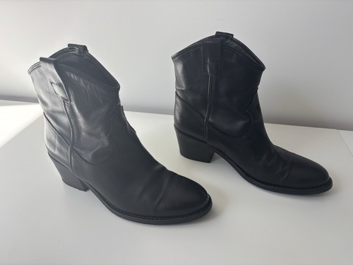 Bottines boots santiags cuir - bottines,