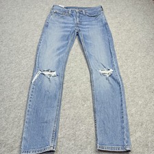 Levis 519 Extreme-Skinny Bord Haut Jeans Hommes Taille W30 Bleu Slim Extensible