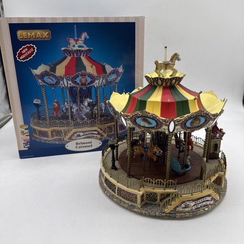 Lemax belmont carousel village - lemax,