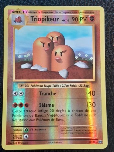 Carte pokémon triopikeur - pokémon,