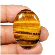 Cabochon oeil de tigre jaune