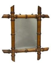 Miroir ancien en bois sculpté
