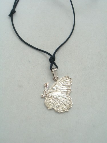 Papillon pendentif en argent - :,