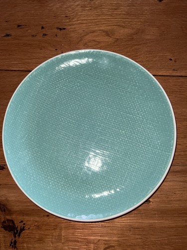 Assiette plate verte vintage - assiette,