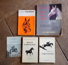 Cheval Équitation Sport Équestre Lot 5 Livres