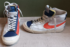 Basket Nike Blazer Mid 77 75e anniversaire NBA Knicks T uk 7,5 FR 42 bleu orange