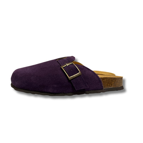 Sabots liège daim - daim, violet
