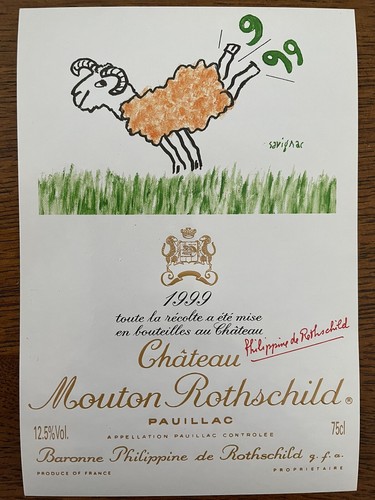 étiquette château mouton - château,