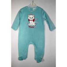 DISNEY BABY pyjama grenouillère bébé MARIE les aristochats bleu 6 ou 9 mois