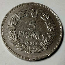 1 pièce de 5 Francs Marianne Lavrillier 1933 République Française