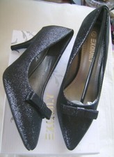 Escarpins noirs pailletés de marque EXQUILY taille 38 neuves emballées