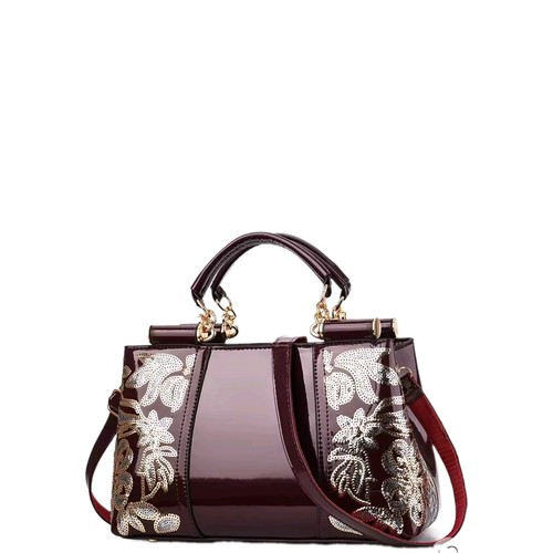 Sac main femme rouge verni - main,