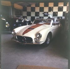Rare Ektachrome De Presse 1957 Maserati 6 Cylindres 2ACT Designer FRUA