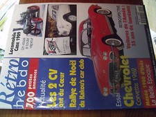 µ? Revue Retro Hebdo n°90 Locomobile Case 1909 Chevrolet Corvette 1962