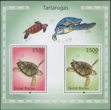 Guinea Bissau 2010 MNH** Sea TurtlesReptilesLoggerhead turtleCaretta caretta